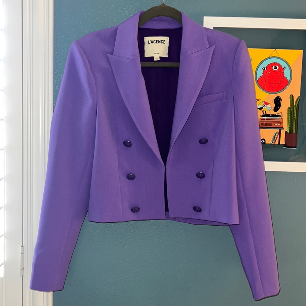 L’AGENCE 💜 Stunning ⚡️Inez Blazer EUC